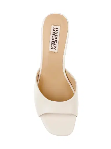 BADGLEY MISCHKA Women's Draya Leather Sandals - White - Size 11 | Thumbnail 5