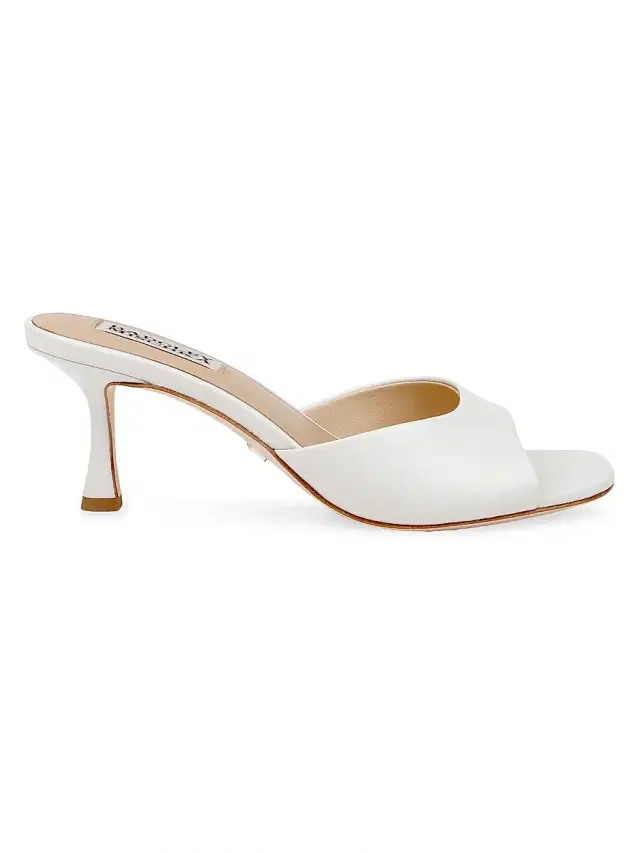 Badgley Mischka Women's Draya Leather Sandals - White