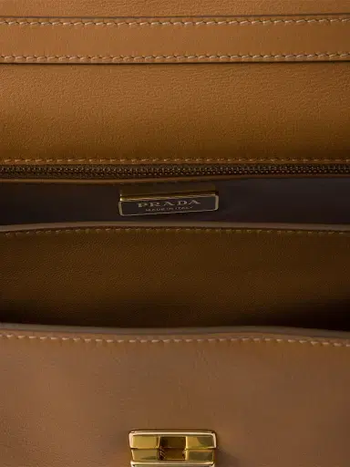 Prada Women's Soft Sound  Leather Shoulder Bag - Brown | Thumbnail 4