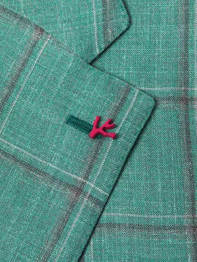 Isaia Men's Wool-Silk Plaid Jacket | Thumbnail 6 Isaia Men's Wool-Silk Plaid Jacket | Thumbnail 6