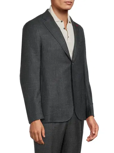 Isaia Men's Unito Soft Summer Delain Jacket | Thumbnail 4
