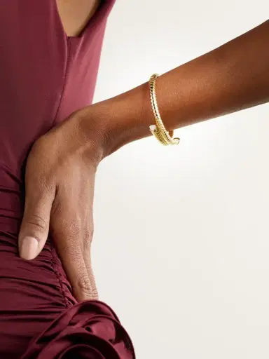 Marina B Trisolina Bypass 18-karat Yellow And White Gold Diamond Bracelet | Thumbnail 2 Marina B Trisolina Bypass 18-karat Yellow And White Gold Diamond Bracelet | Thumbnail 2