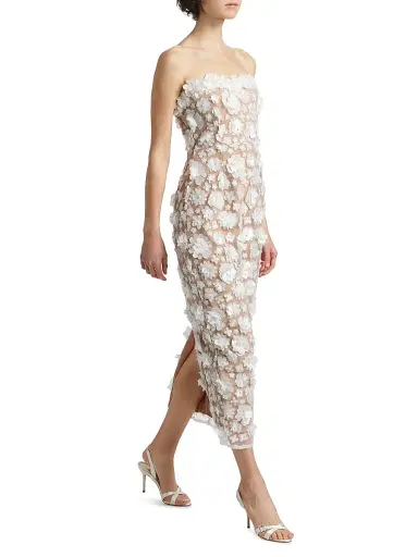 Elliatt Women's Bluebell Floral Appliqué Midi-Dress - Ivory - Size Small | Thumbnail 2 Elliatt Women's Bluebell Floral Appliqué Midi-Dress - Ivory - Size Small | Thumbnail 2