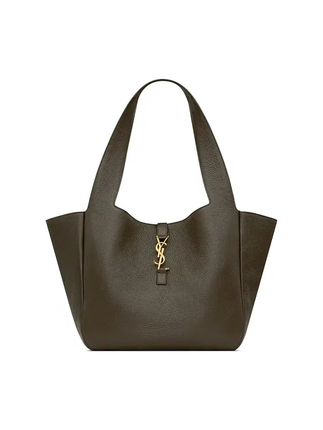 Saint Laurent Women's Le 5 a 7 Bea Tote Bag in Grained Leather - Light Musk