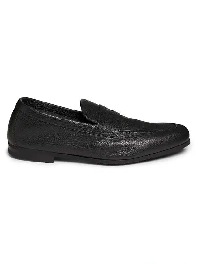 John Lobb Men's Thorne Leather Penny Loafers - Black