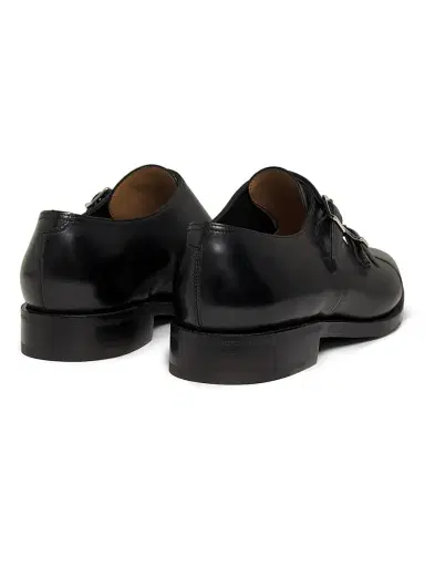 John Lobb Men's William Double-Buckle Monk Shoes - Black | Thumbnail 2