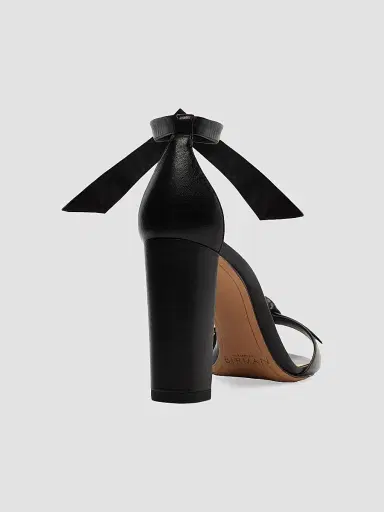 Alexandre Birman Women's Clarita 90MM Leather Tie Block-Heel Sandals | Thumbnail 4