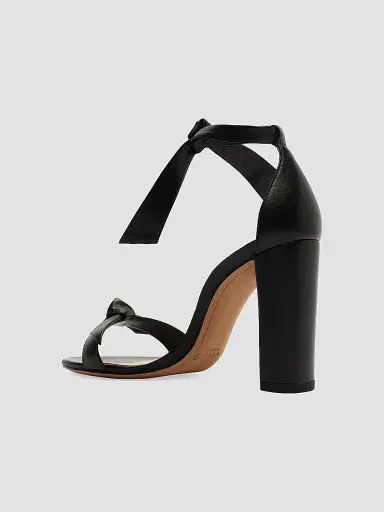 Alexandre Birman Women's Clarita 90MM Leather Tie Block-Heel Sandals | Thumbnail 5