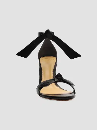 Alexandre Birman Women's Clarita 90MM Leather Tie Block-Heel Sandals | Thumbnail 7