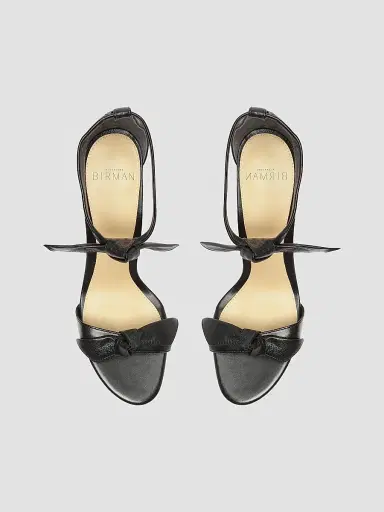 Alexandre Birman Women's Clarita 90MM Leather Tie Block-Heel Sandals | Thumbnail 9