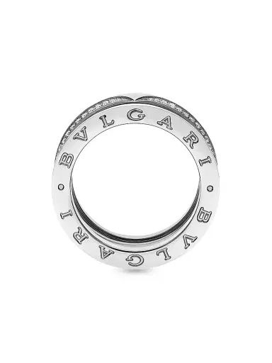 BVLGARI Women's B. zero1 18K White Gold & 0.43 TCW Diamond 3-Band Ring - White Gold | Thumbnail 6 BVLGARI Women's B. zero1 18K White Gold & 0.43 TCW Diamond 3-Band Ring - White Gold | Thumbnail 6