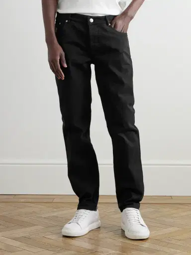 Brunello Cucinelli Slim-Fit Straight-Leg Logo-Embroidered Jeans - Men | Thumbnail 3