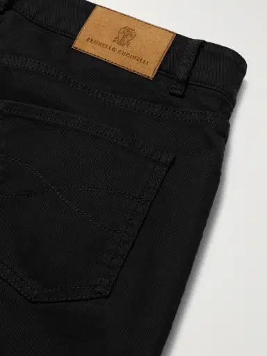Brunello Cucinelli Slim-Fit Straight-Leg Logo-Embroidered Jeans - Men | Thumbnail 5