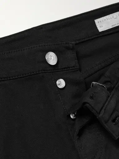 Brunello Cucinelli Slim-Fit Straight-Leg Logo-Embroidered Jeans - Men | Thumbnail 6