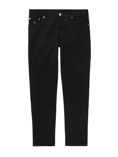 Brunello Cucinelli Slim-Fit Straight-Leg Logo-Embroidered Jeans - Men | Thumbnail 1