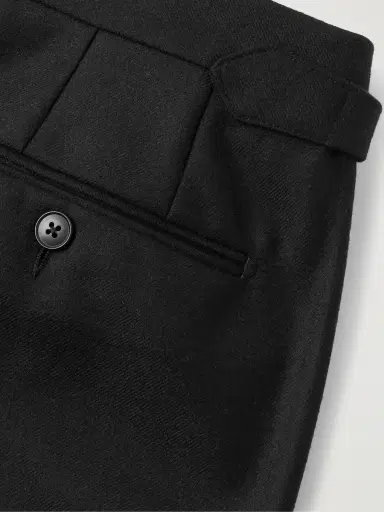 Saman Amel Tapered Pleated Wool-Twill Suit Trousers - Men | Thumbnail 5