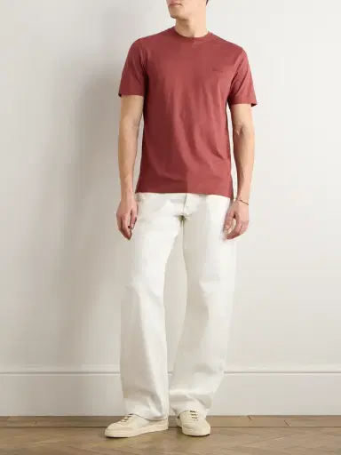 Zegna Slim-Fit Logo-Embroidered Cotton-Jersey T-shirt - Men | Thumbnail 2