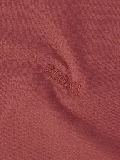 Zegna Slim-Fit Logo-Embroidered Cotton-Jersey T-shirt - Men | Thumbnail 4