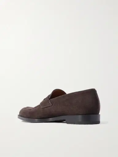 Zegna New Classic Suede Penny Loafers - Men | Thumbnail 4 Zegna New Classic Suede Penny Loafers - Men | Thumbnail 4