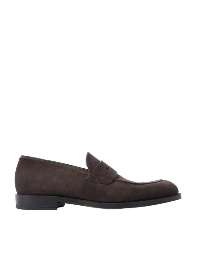 Zegna New Classic Suede Penny Loafers - Men