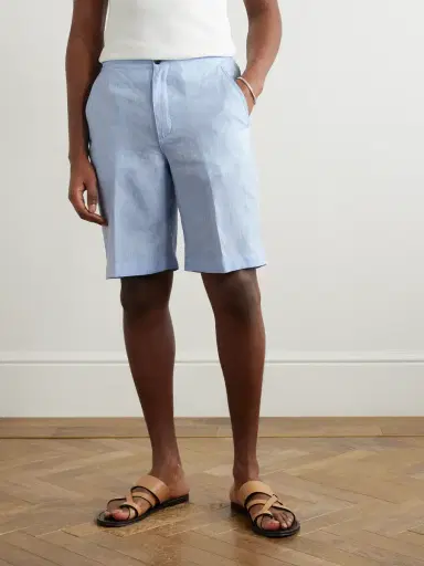 Loro Piana Straight-Leg Linen Shorts - Men | Thumbnail 3 Loro Piana Straight-Leg Linen Shorts - Men | Thumbnail 3