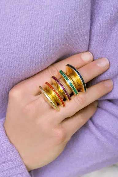 Jenna Blake Emerald Eclipse Ring | Thumbnail 2
