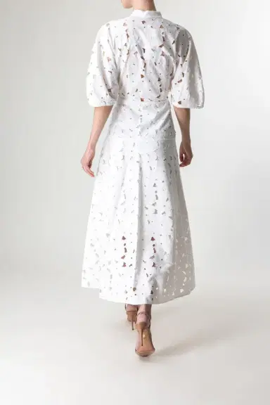 Erdem Short Sleeve Midi Shirt Dress | Thumbnail 4