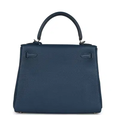 HERMÈS Hermes Kelly Retourne 25 Bleu De Prusse Togo Palladium Hardware | Thumbnail 4 HERMÈS Hermes Kelly Retourne 25 Bleu De Prusse Togo Palladium Hardware | Thumbnail 4