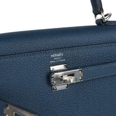 HERMÈS Hermes Kelly Retourne 25 Bleu De Prusse Togo Palladium Hardware | Thumbnail 7 HERMÈS Hermes Kelly Retourne 25 Bleu De Prusse Togo Palladium Hardware | Thumbnail 7