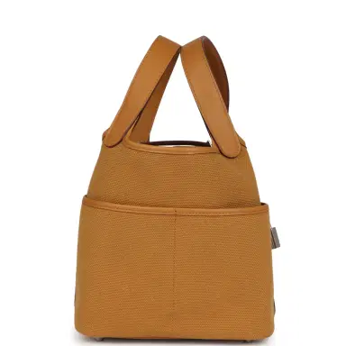 HERMÈS Hermes Picotin Cargo 18 Sesame Swift and Toile Canvas Palladium Hardware | Thumbnail 2 HERMÈS Hermes Picotin Cargo 18 Sesame Swift and Toile Canvas Palladium Hardware | Thumbnail 2