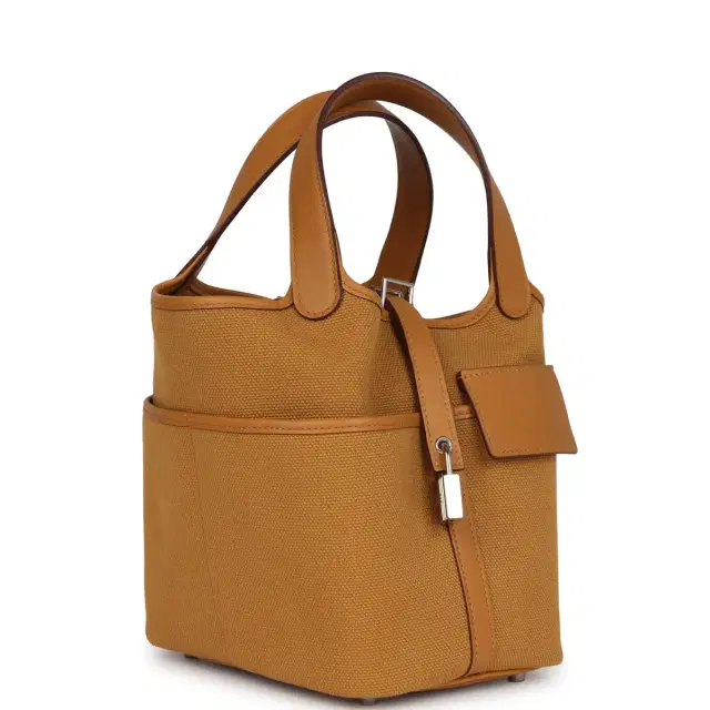 hermes Hermes Picotin Cargo 18 Sesame Swift and Toile Canvas Palladium Hardware