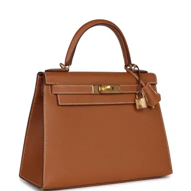 HERMÈS Hermes Kelly Sellier 28 Gold Epsom Gold Hardware | Thumbnail 2