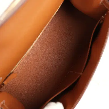 HERMÈS Hermes Kelly Sellier 28 Gold Epsom Gold Hardware | Thumbnail 8