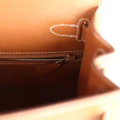 HERMÈS Hermes Kelly Sellier 28 Gold Epsom Gold Hardware | Thumbnail 9