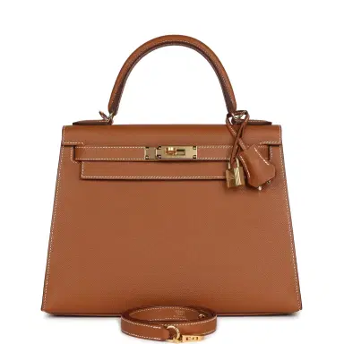 HERMÈS Hermes Kelly Sellier 28 Gold Epsom Gold Hardware | Thumbnail 1
