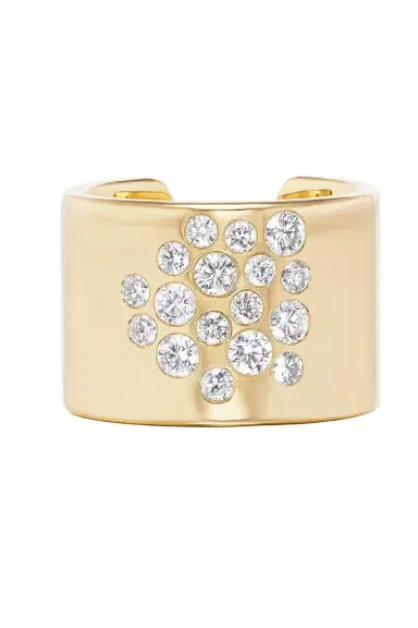 Uniform Object Diamond Mega Stoned Cuff Ring | Thumbnail 1 Uniform Object Diamond Mega Stoned Cuff Ring | Thumbnail 1
