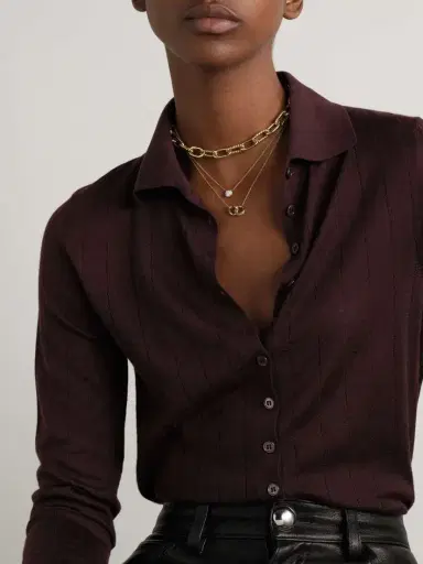 David Yurman Crossover Trio 18-karat Gold Diamond Necklace | Thumbnail 5