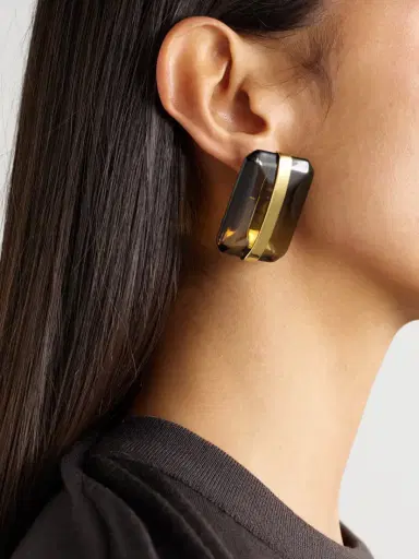 Jil Sander Gold-tone And Resin Earrings | Thumbnail 2