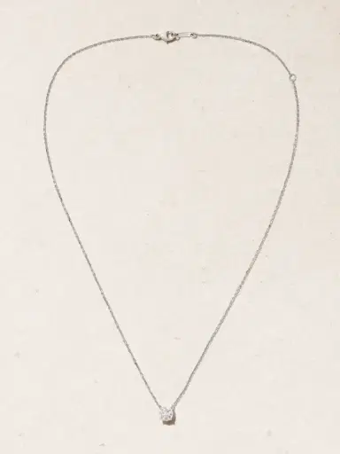David Morris 18-karat White Gold Diamond Necklace | Thumbnail 4 David Morris 18-karat White Gold Diamond Necklace | Thumbnail 4