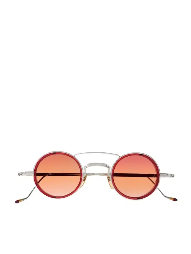 Jacques Marie Mage Ringo 2 Round-frame Silver-tone Sunglasses