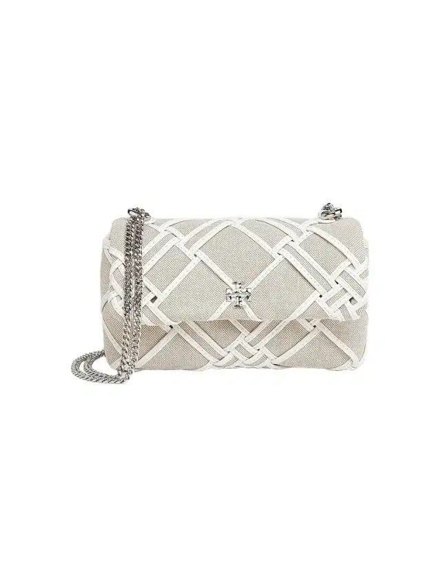 Tory Burch Women's Mini Kira Canvas Crossbody Bag - Natural Blanc
