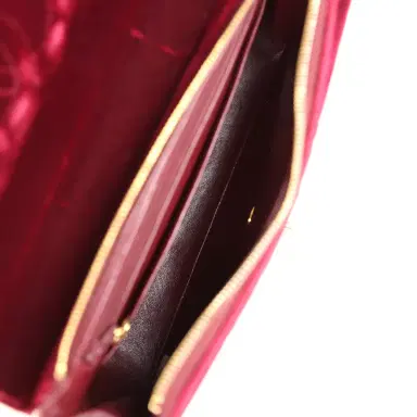 Chanel Vintage Chanel Medium Classic Flap Backpack Burgundy Velvet Gold Hardware | Thumbnail 9 Chanel Vintage Chanel Medium Classic Flap Backpack Burgundy Velvet Gold Hardware | Thumbnail 9