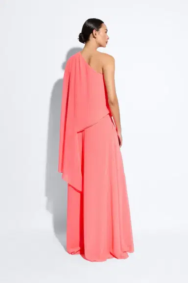 LAPOINTE Lightweight Georgette One Shoulder Top | Thumbnail 2 LAPOINTE Lightweight Georgette One Shoulder Top | Thumbnail 2