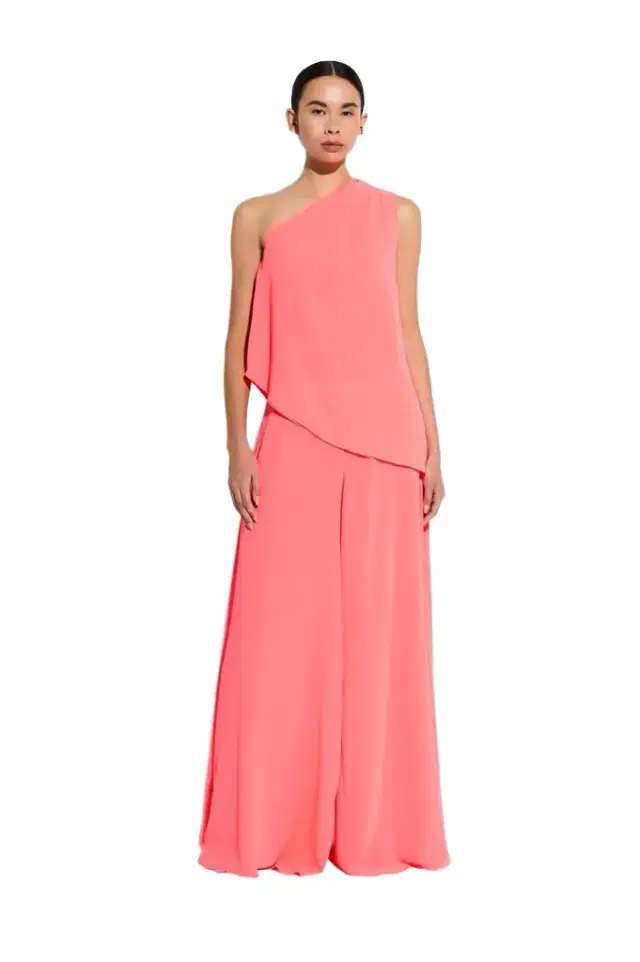 LAPOINTE Lightweight Georgette One Shoulder Top