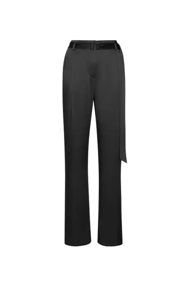 Lapointe Satin Belted Pant | Thumbnail 1 Lapointe Satin Belted Pant | Thumbnail 1