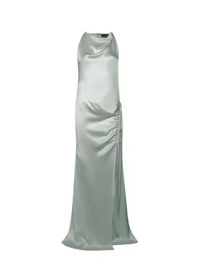 LAPOINTE Satin Cowl Neck Tab Gown