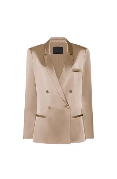 Lapointe Satin Double Breasted Blazer | Thumbnail 1