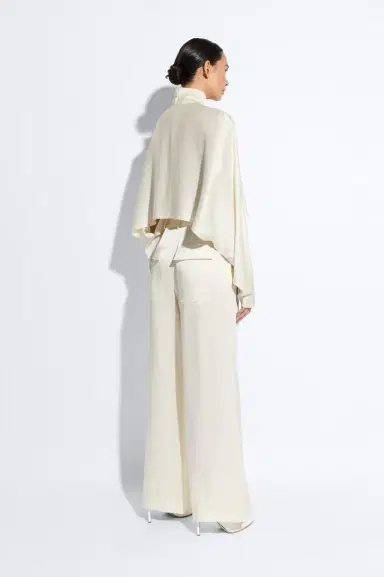 Lapointe Satin Relaxed Pleated Pant | Thumbnail 2