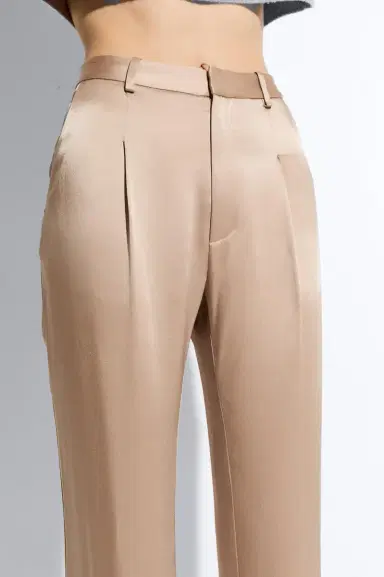 Lapointe Satin Relaxed Pleated Pant | Thumbnail 3 Lapointe Satin Relaxed Pleated Pant | Thumbnail 3
