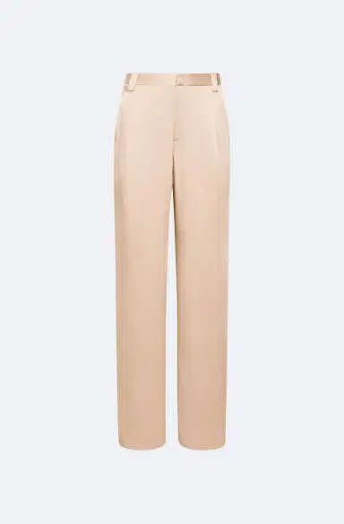 Lapointe Satin Relaxed Pleated Pant | Thumbnail 4 Lapointe Satin Relaxed Pleated Pant | Thumbnail 4